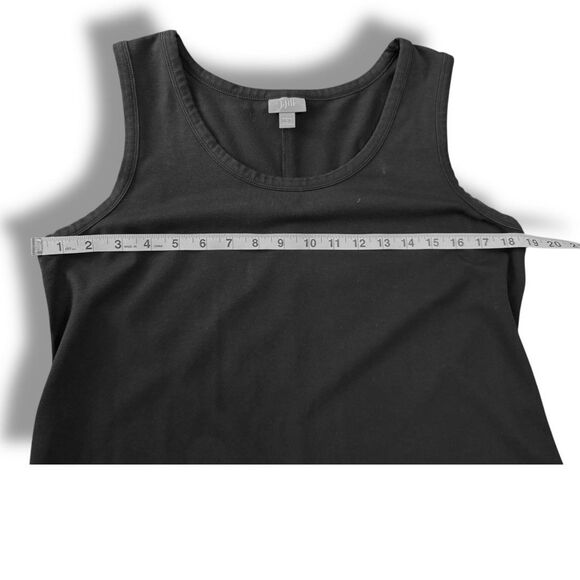 J. Jill Midi Black Tshirt Pullover Sleeveless Black Casual Stretch Women’s Sz L - Picture 5 of 10